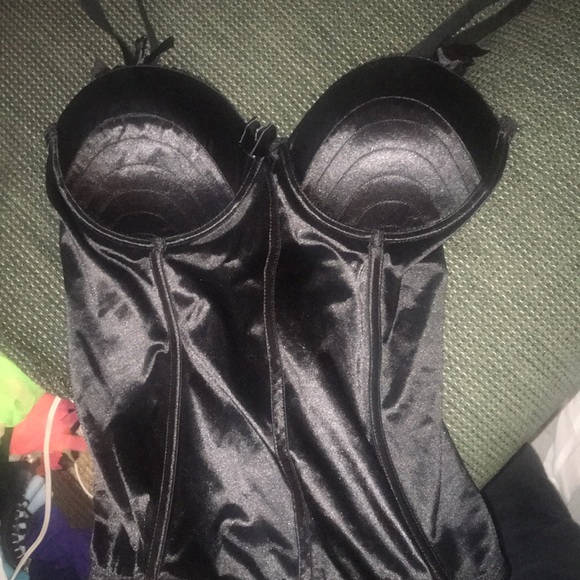 N/A Other - Black Satin Corset